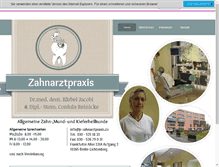 Tablet Screenshot of jr-zahnarztpraxis.de